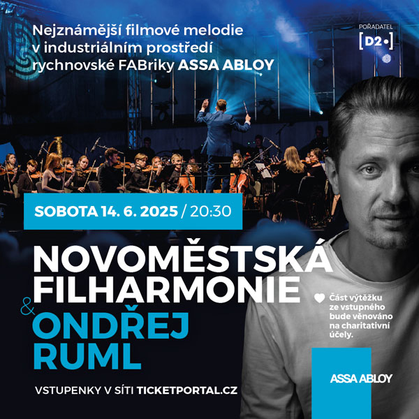 Novoměstská filharmonie & Ondřej Ruml vystoupí v Rychnově nad Kněžnou